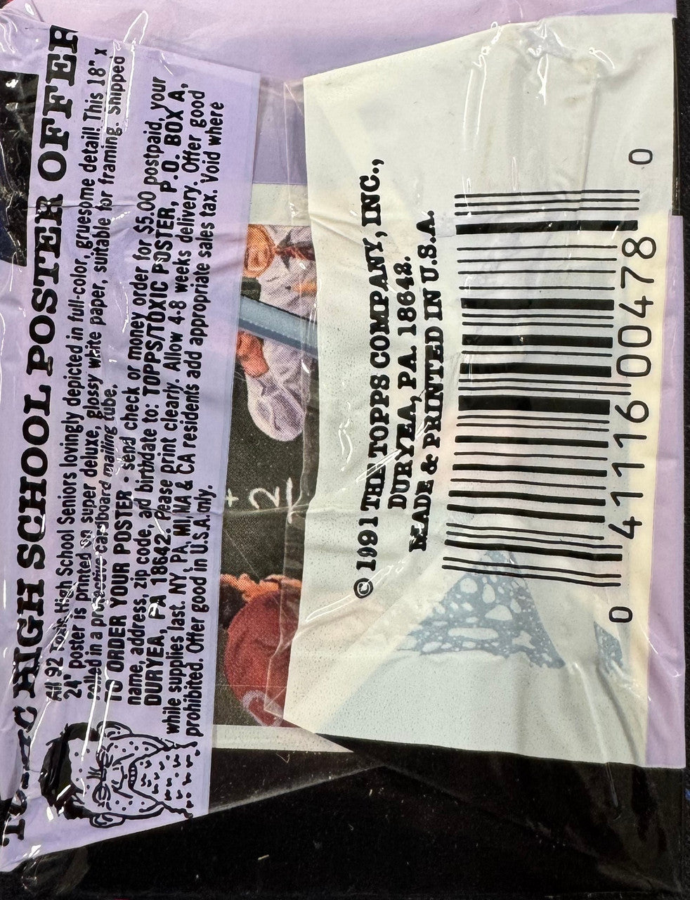 1991 Topps Toxic High School Wax Pack