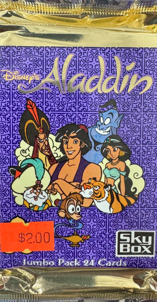 1993 SkyBox Disney's Aladdin Jumbo Wax Pack