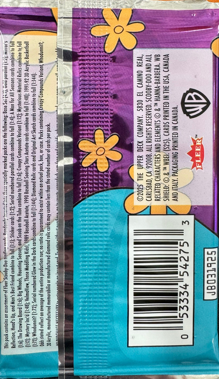 2025 Upper Deck Fleer Scooby Doo Hobby Pack