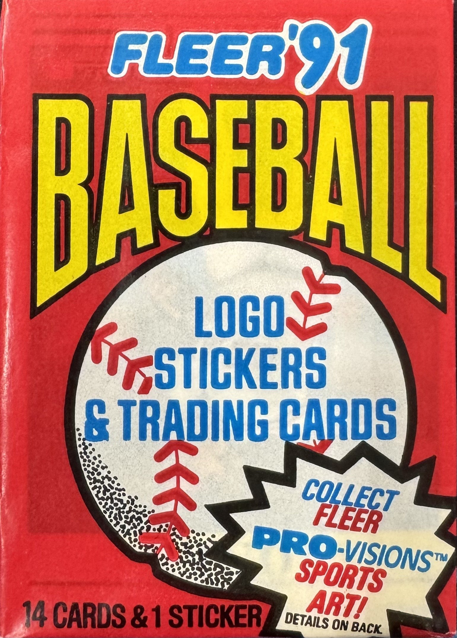 1991 Fleer Baseball Wax Pack