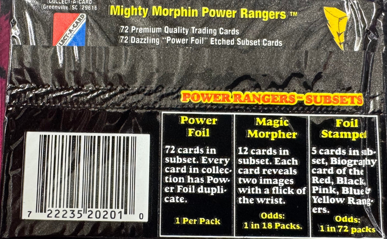 1994 Collect-A-Card Mighty Morphin Power Rangers Series 2 Wax Pack