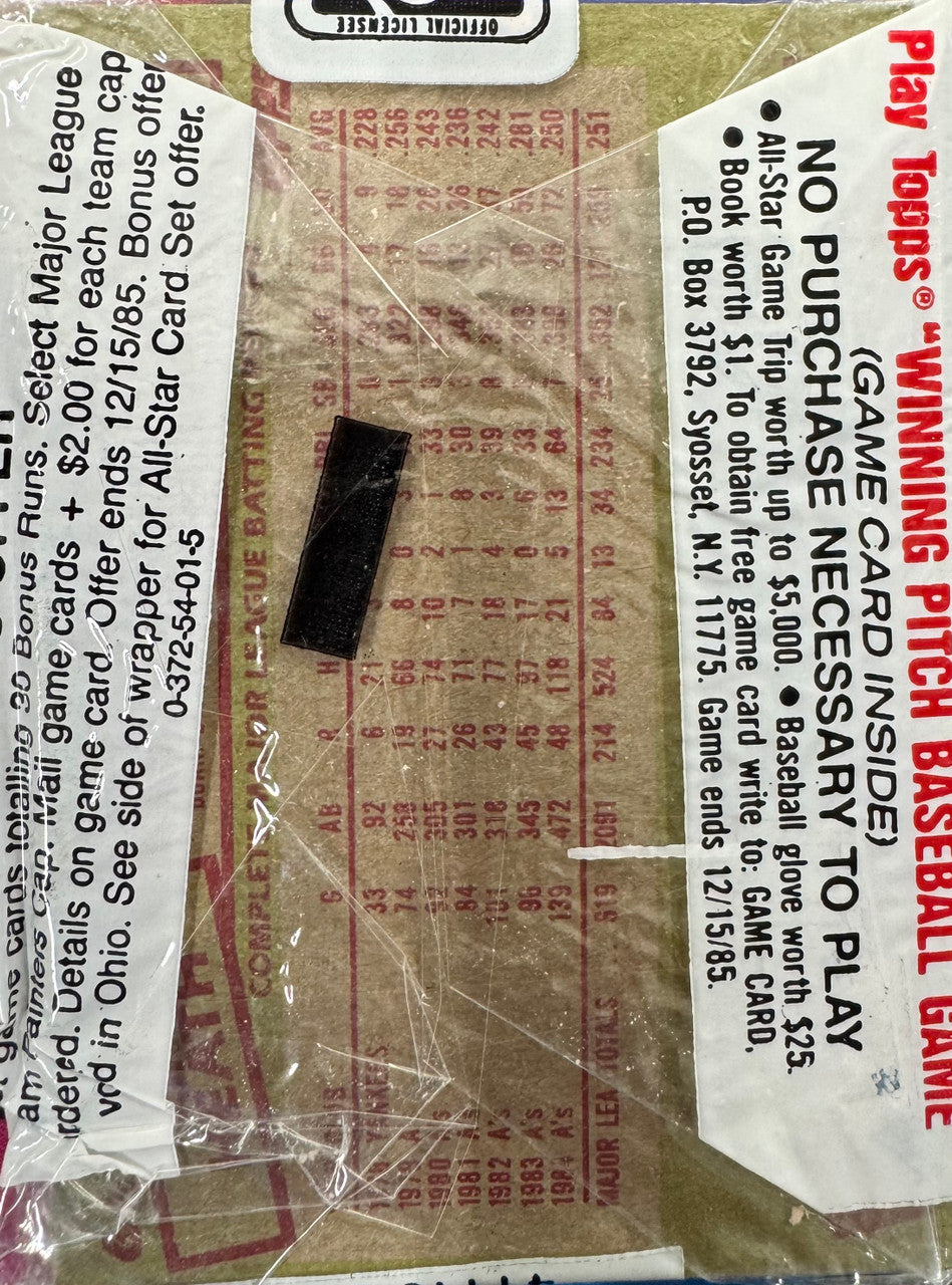 1985 Topps Baseball Cello Pack
