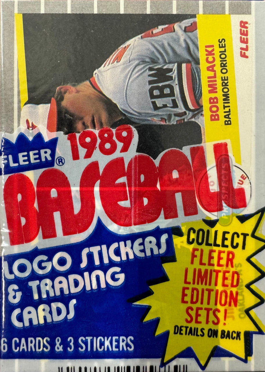 1989 Fleer Baseball Cello Pack