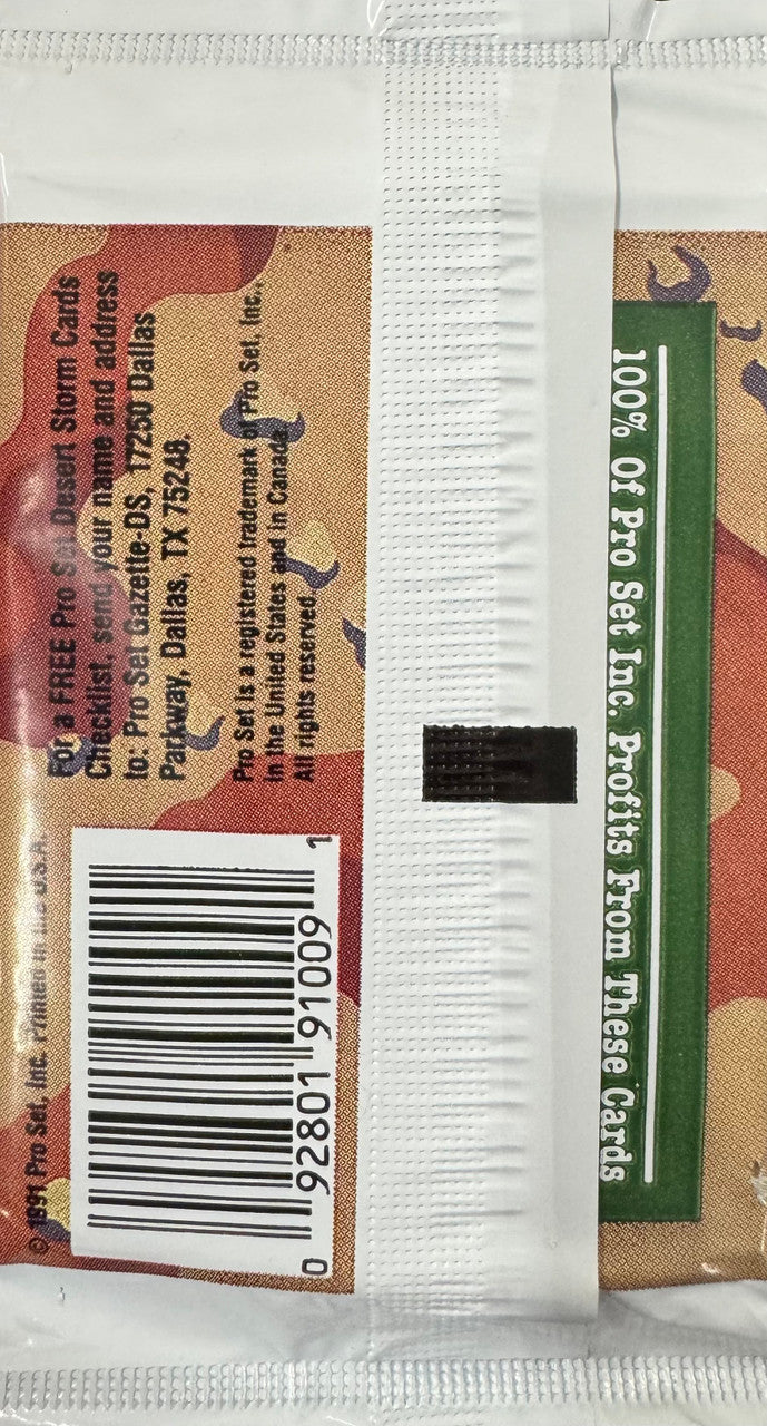 1991 Pro Set Desert Storm Wax Pack