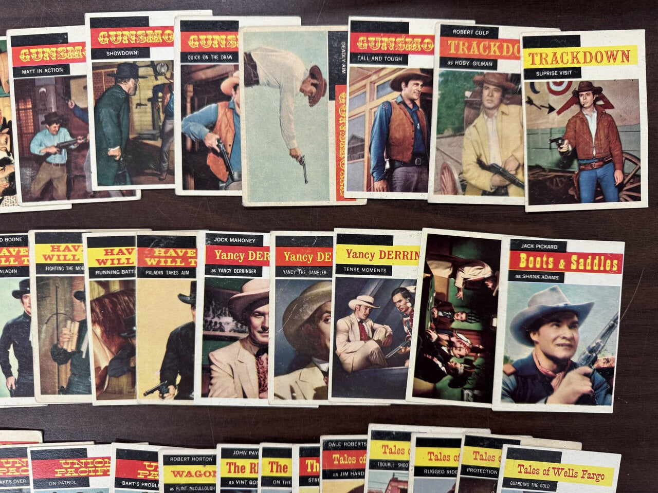 1958 Topps TV Westerns Partial Card Set (42/71) Good