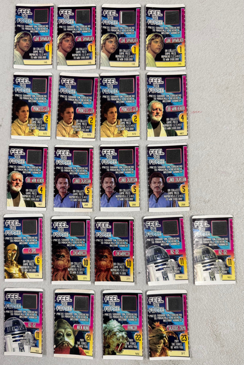 Taco Bell Star Wars Trilogy Feel the Force Game Piece Lot