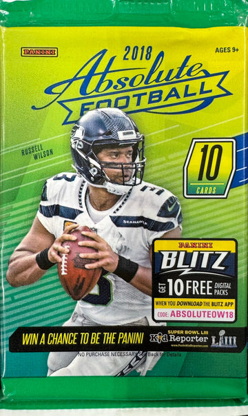 2018 Absolute Football Retail Pack (10 cards)