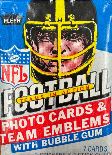 1984 Fleer Football Teams in Action Wax Pack