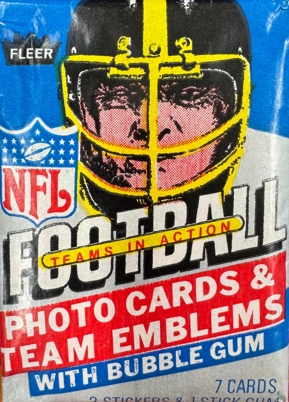 1984 Fleer Football Teams in Action Wax Pack