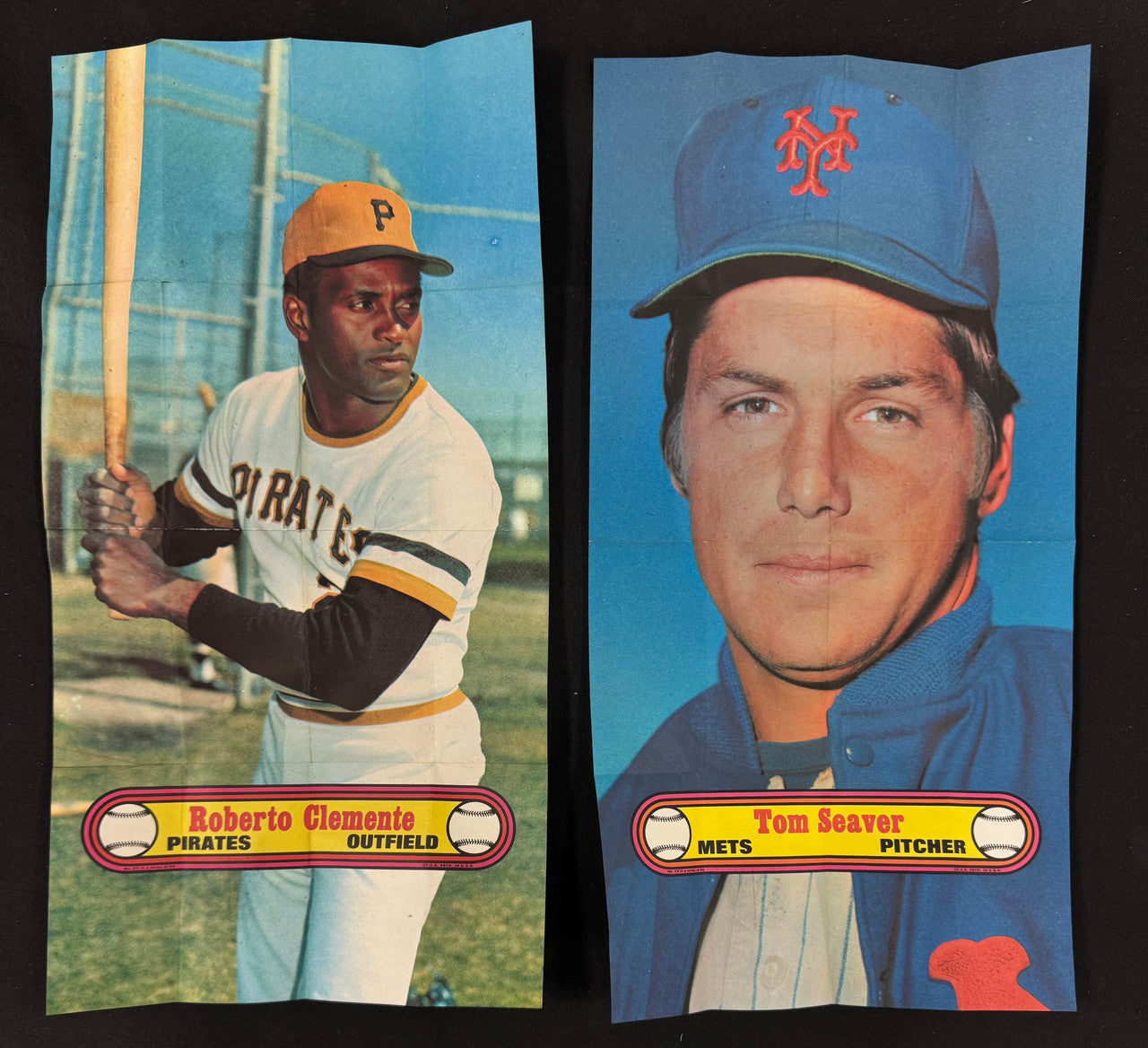 1972 Topps Baseball Posters Complete Set (24) w/ Box EX Overall