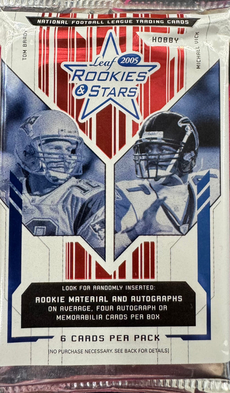2005 Leaf Rookies and Stars Football Hobby Pack