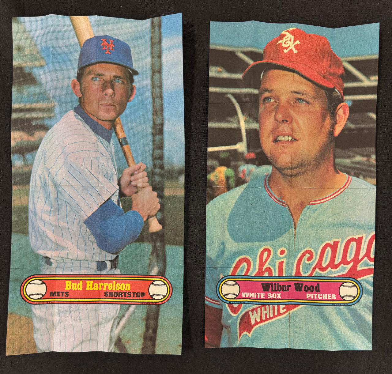 1972 Topps Baseball Posters Complete Set (24) w/ Box EX Overall