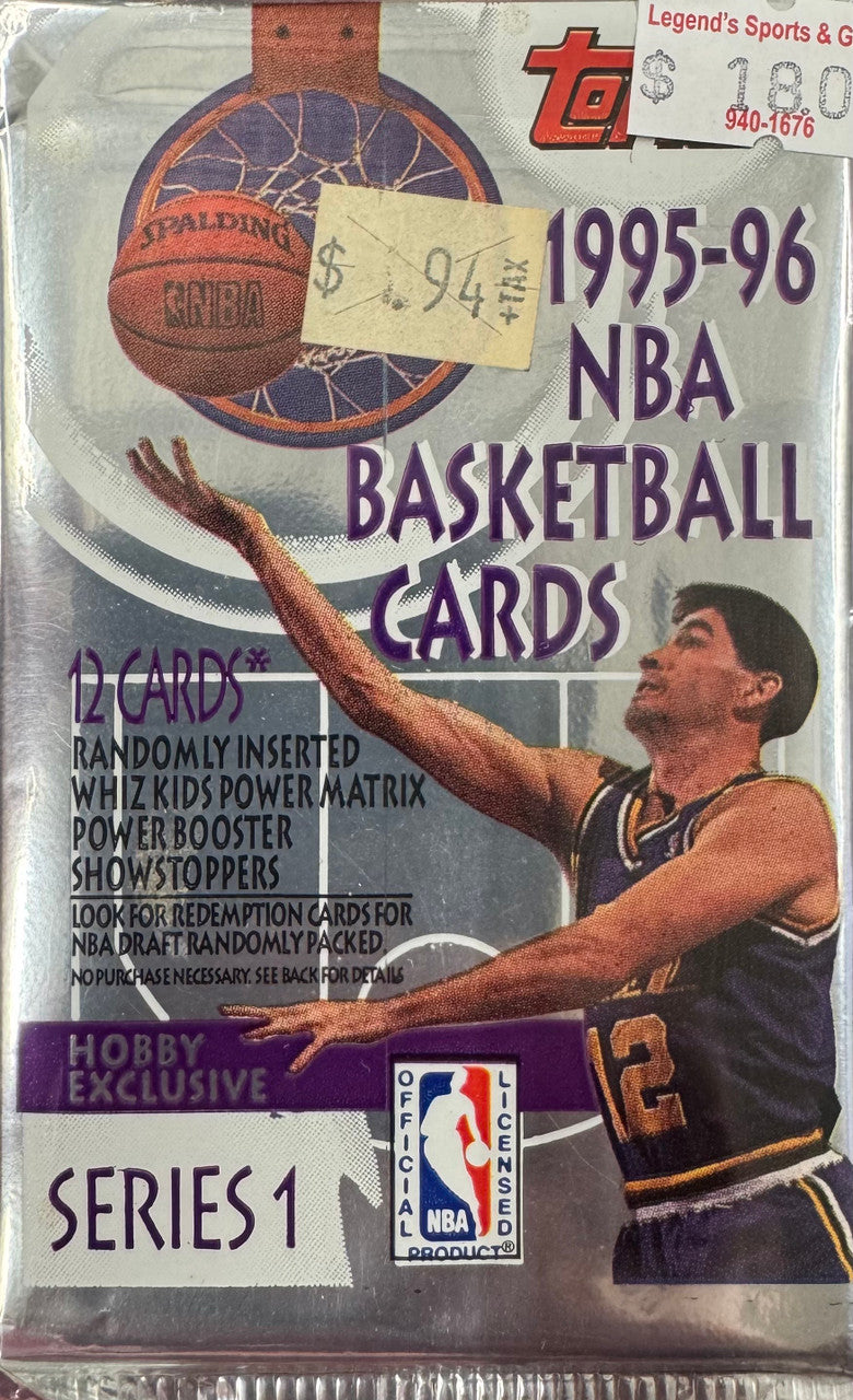 1995/96 Topps Basketball Series 1 Hobby Pack