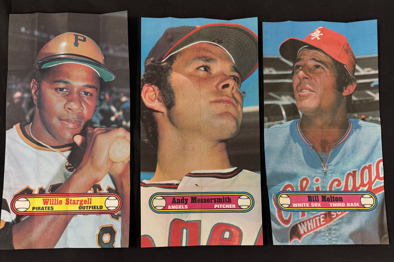 1972 Topps Baseball Posters Complete Set (24) w/ Box EX Overall