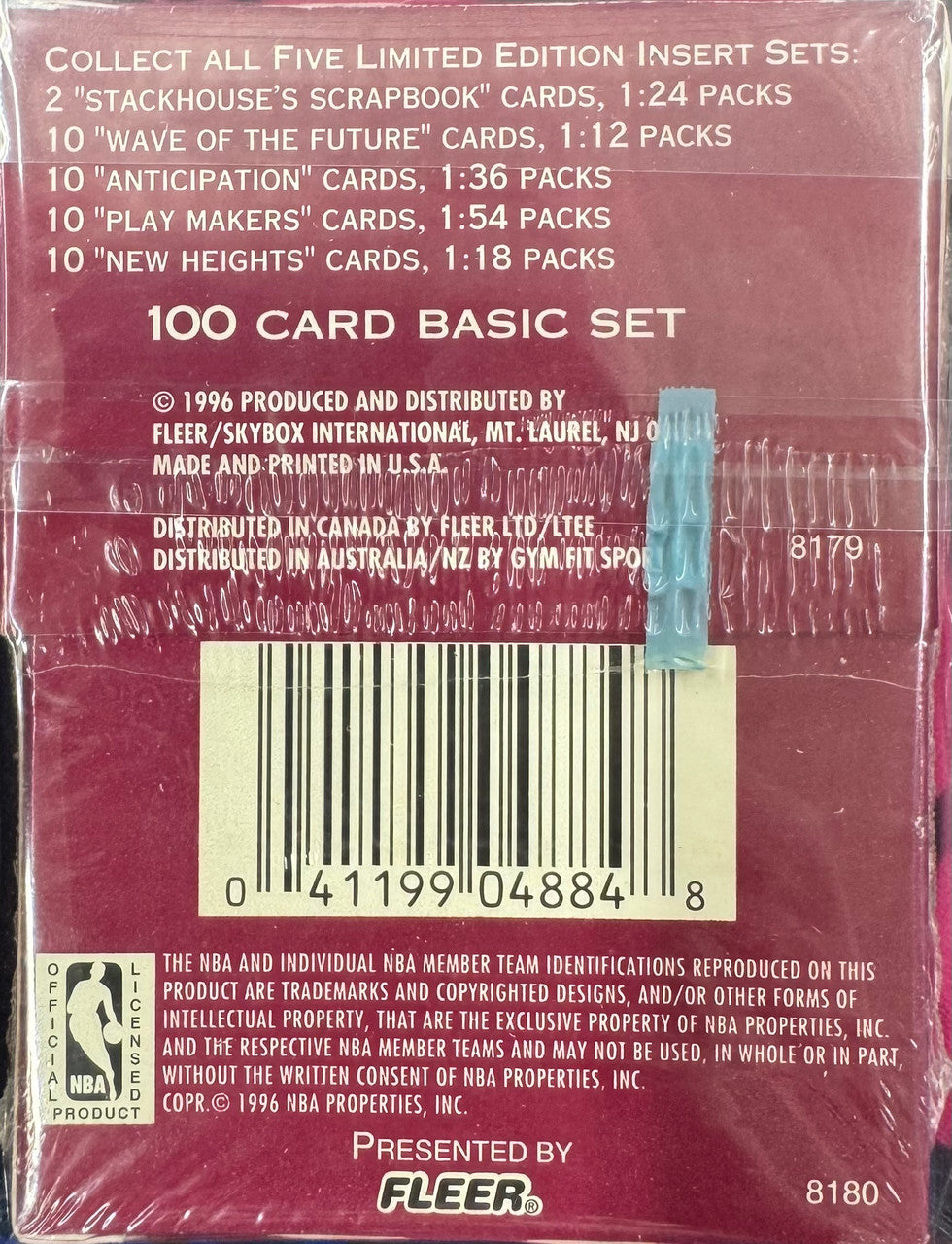 1995/96 Fleer/SkyBox Flair Basketball Series 2 Pack