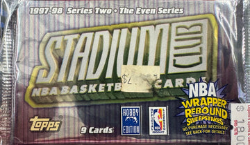 1997/98 Topps Basketball Stadium Club Series 2 Pack