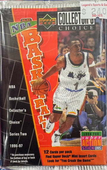 1996/97 Upper Deck Collector's Choice Basketball Series 2 Pack