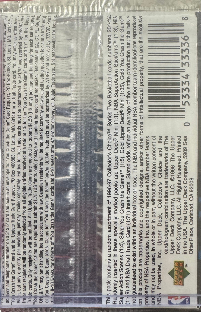 1996/97 Upper Deck Collector's Choice Basketball Series 2 Pack