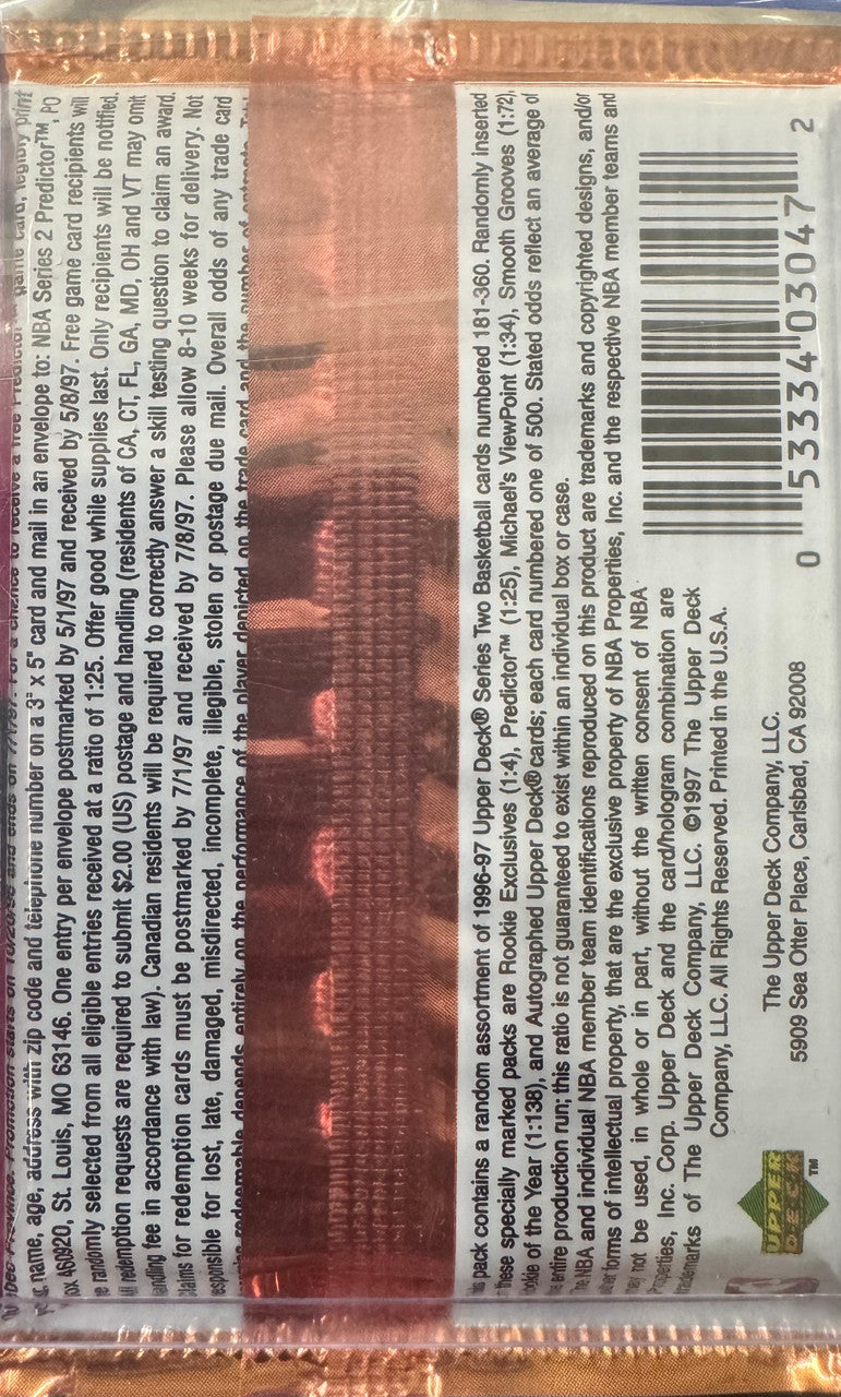 1996/97 Upper Deck Basketball Series 2 Pack