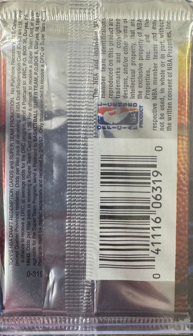 1996/97 Topps Basketball Series 1 Pack