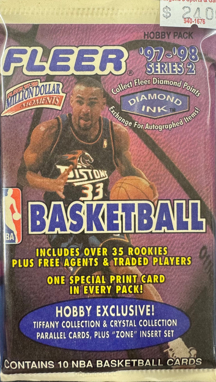 1997/98 Fleer Basketball Series 2 Hobby Pack