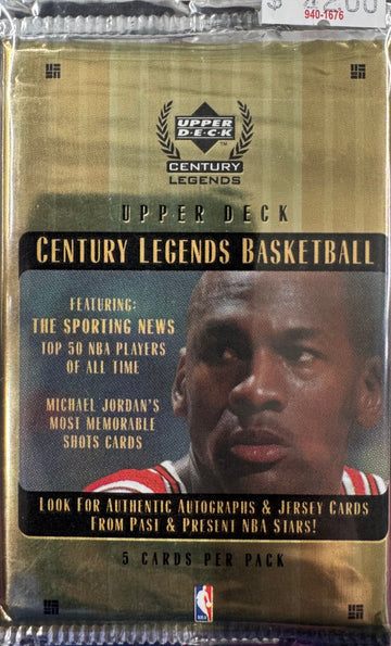 1999 Upper Deck Basketball Century Legends Pack