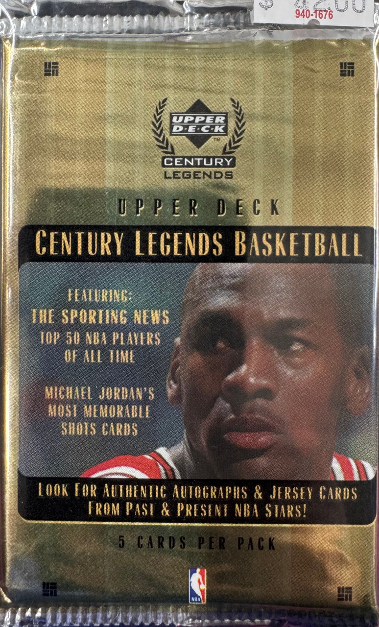 1999 Upper Deck Basketball Century Legends Pack
