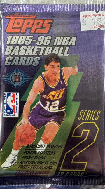 1995/96 Topps Basketball Series 2 Hobby Pack