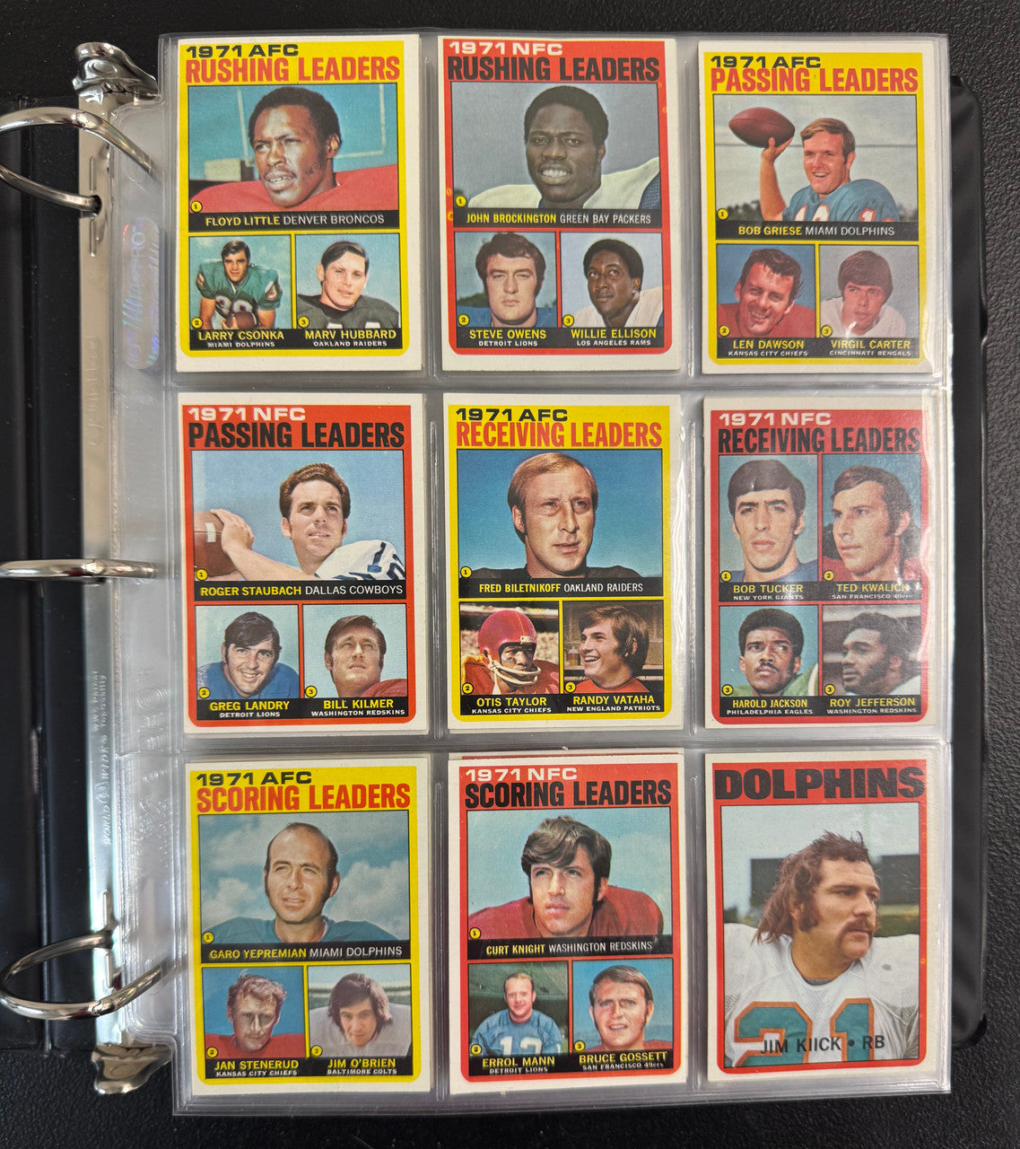 1972 Topps Football Complete Set (351) NM Staubach RC