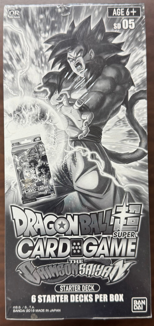 2018 Dragon Ball Super The Crimson Saiyan Starter Deck Display Box