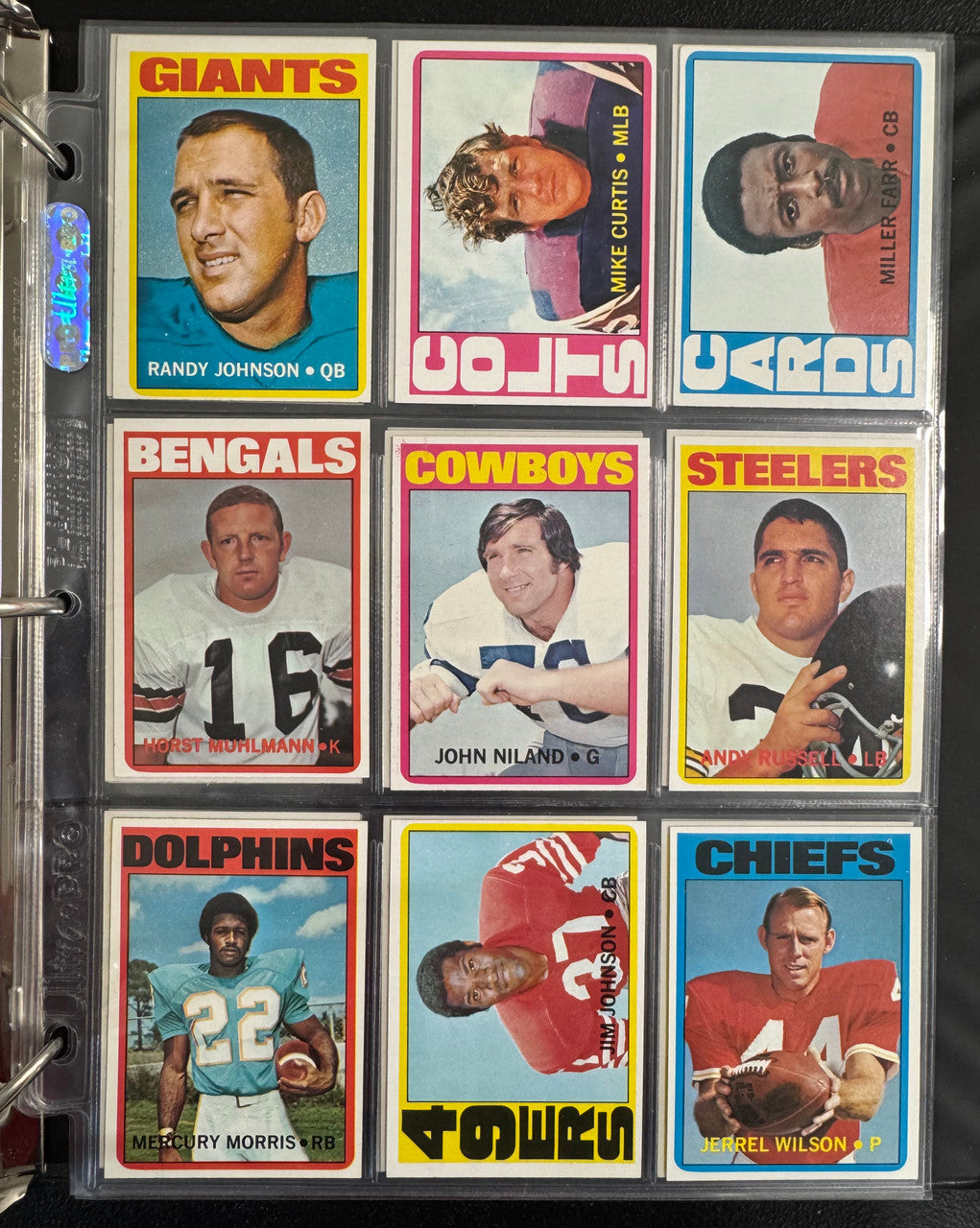 1972 Topps Football Complete Set (351) NM Staubach RC