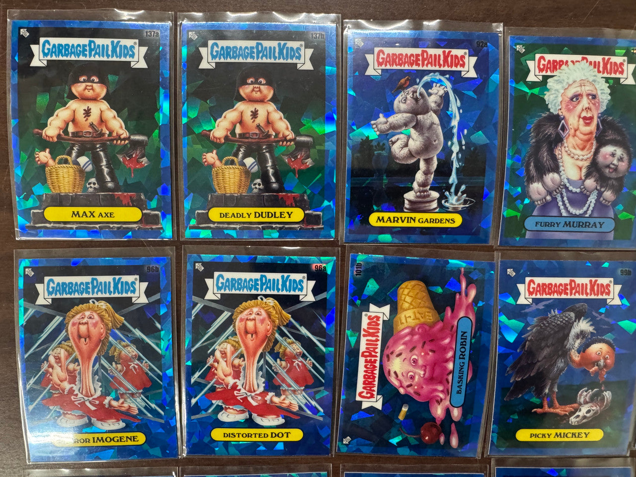 2021 Topps Chrome Garbage Pail Kids Blue Sapphire Card Lot