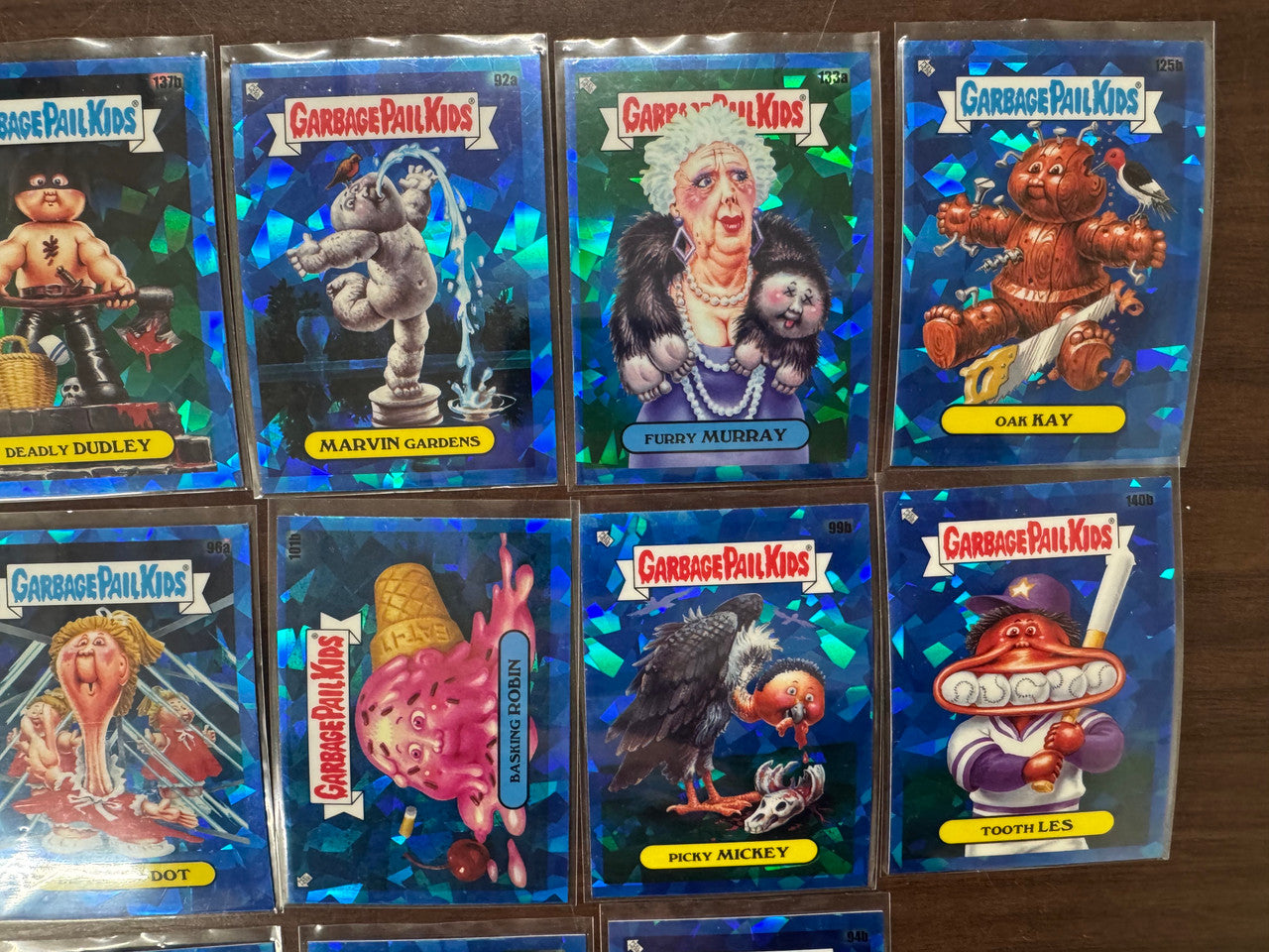 2021 Topps Chrome Garbage Pail Kids Blue Sapphire Card Lot