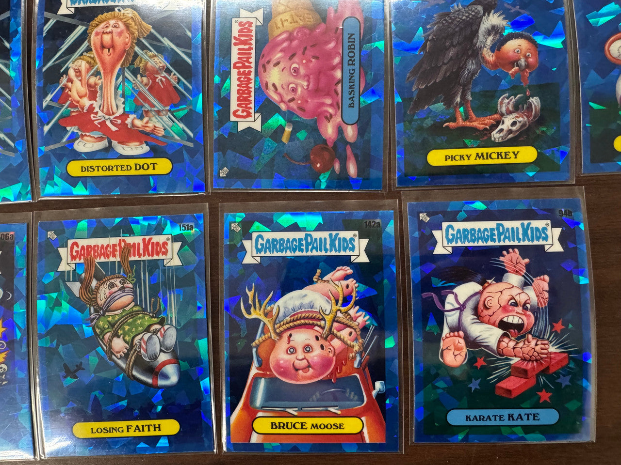 2021 Topps Chrome Garbage Pail Kids Blue Sapphire Card Lot