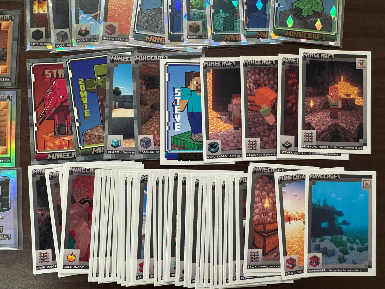 2024 Panini Minecraft Card Lot, Numbered, Pixel Prizm, Foil Inserts