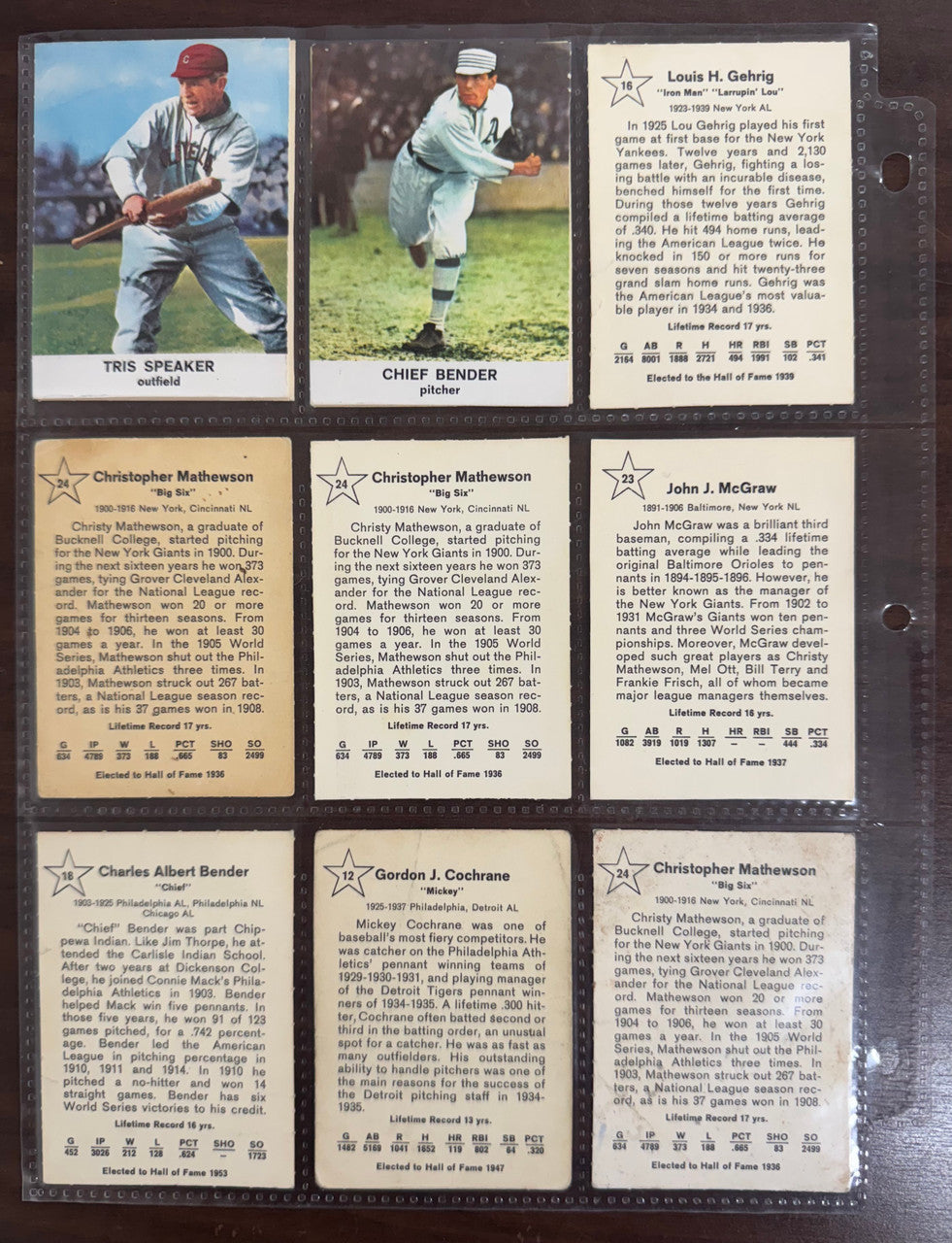 1961 Golden Press Baseball Partial Set (17/33) DiMaggio, Gehrig, Dean, Low Grade
