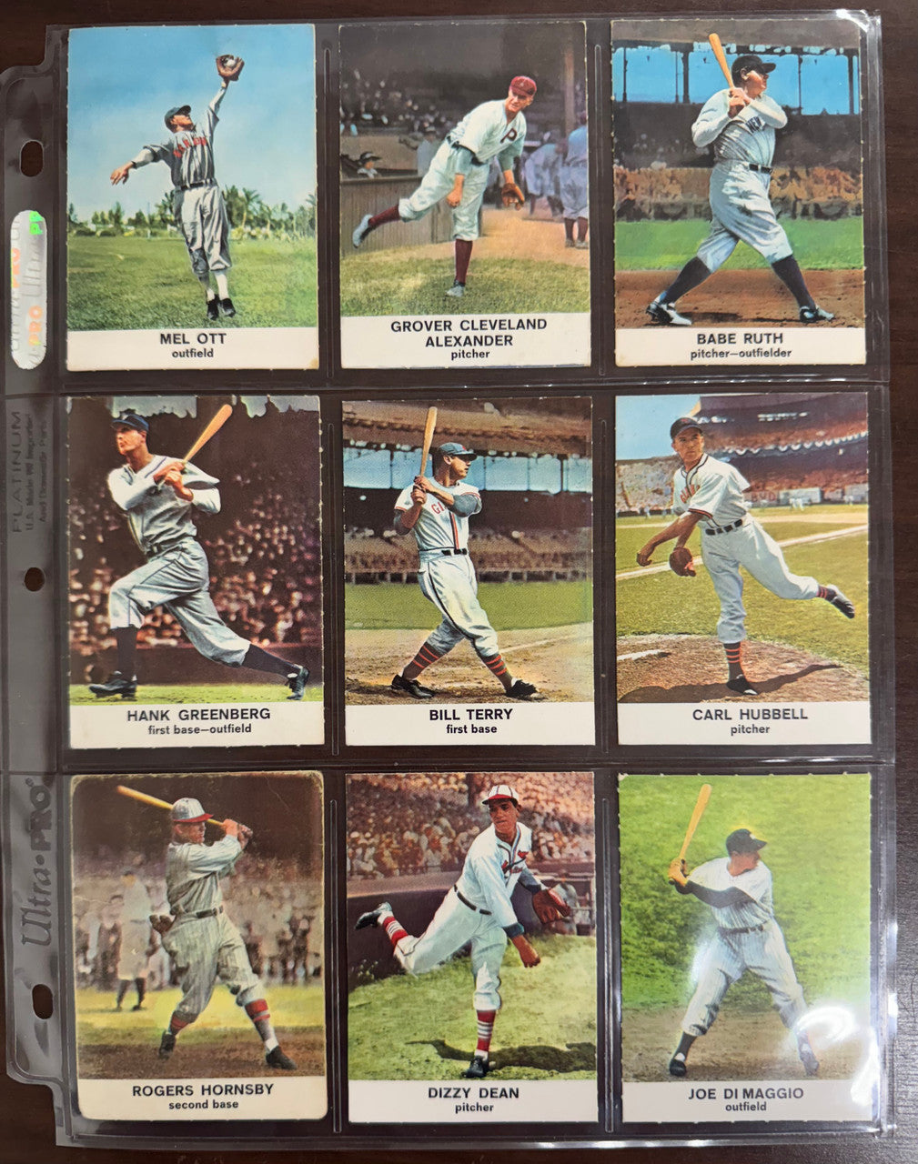 1961 Golden Press Baseball Hall of Fame Complete Set (33) EX Ruth, Gehrig, Cobb