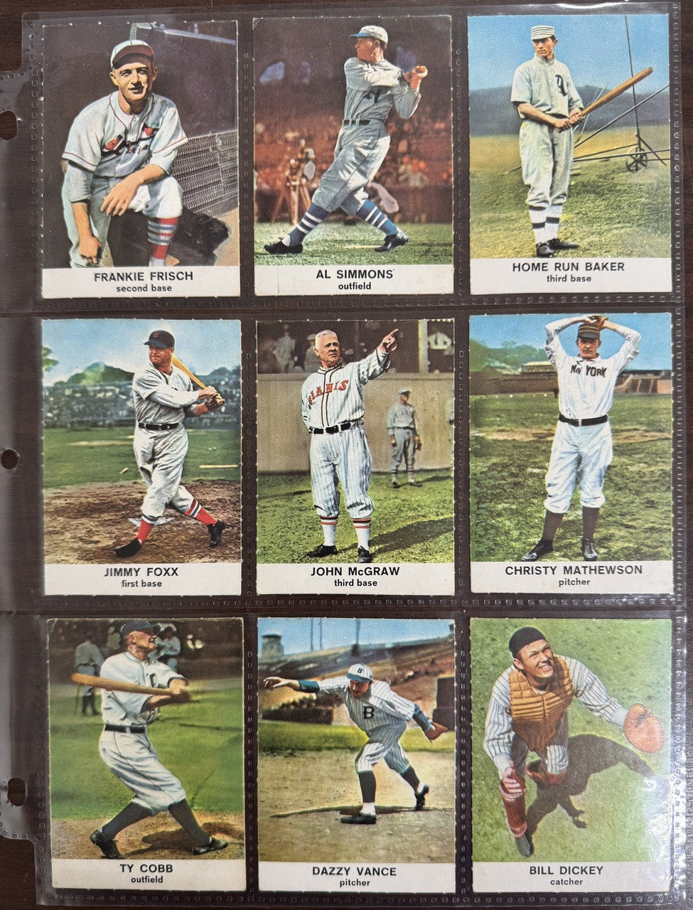 1961 Golden Press Baseball Hall of Fame Complete Set (33) EX Ruth, Gehrig, Cobb