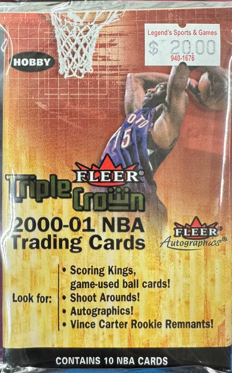 2000/01 Fleer Triple Crown Basketball Hobby Pack