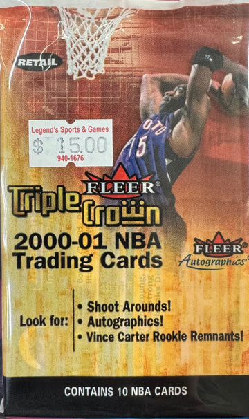 2000/01 Fleer Triple Crown Basketball Retail Pack