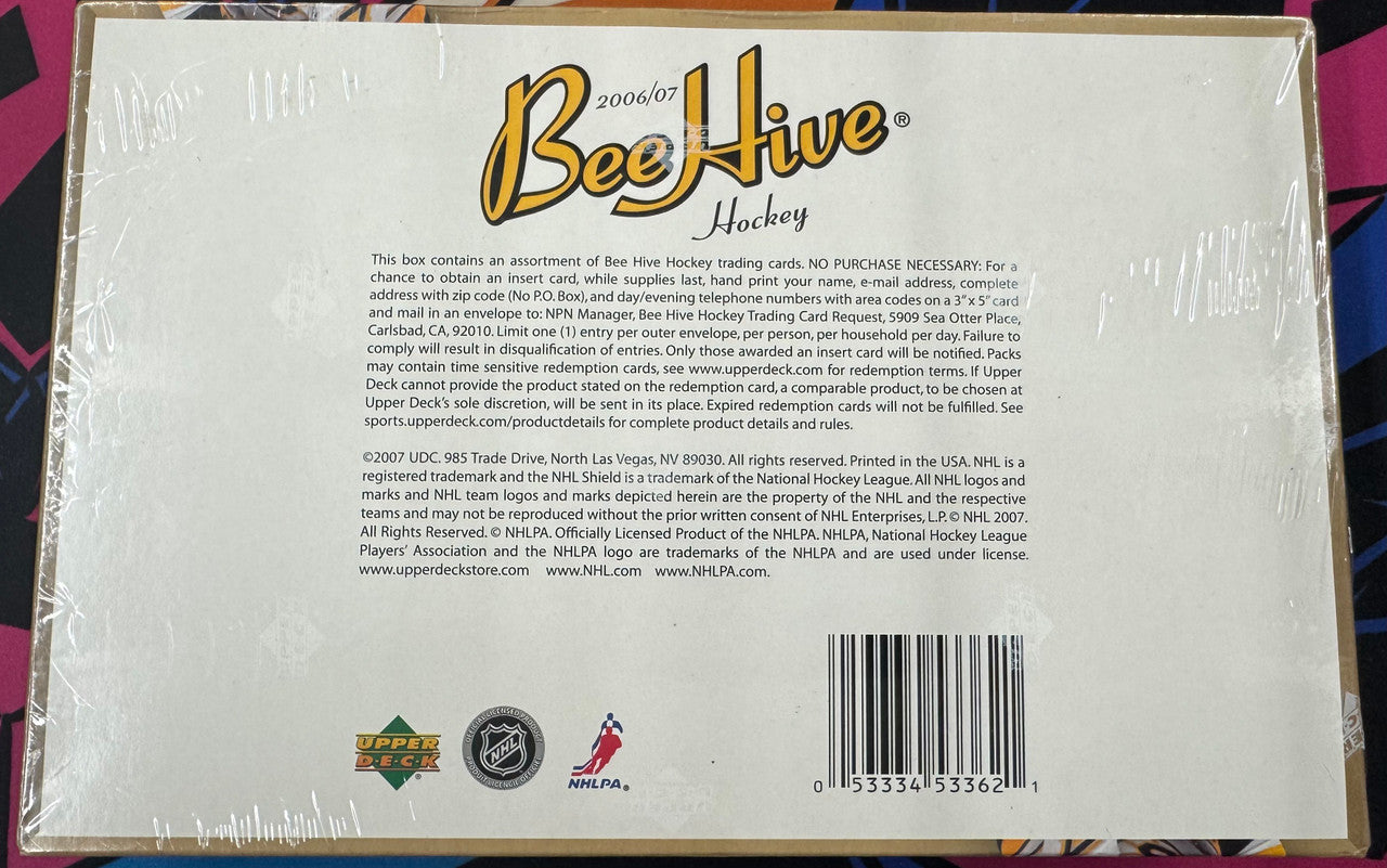 2006/07 Upper Deck Bee Hive Hockey Hobby Box Factory Sealed