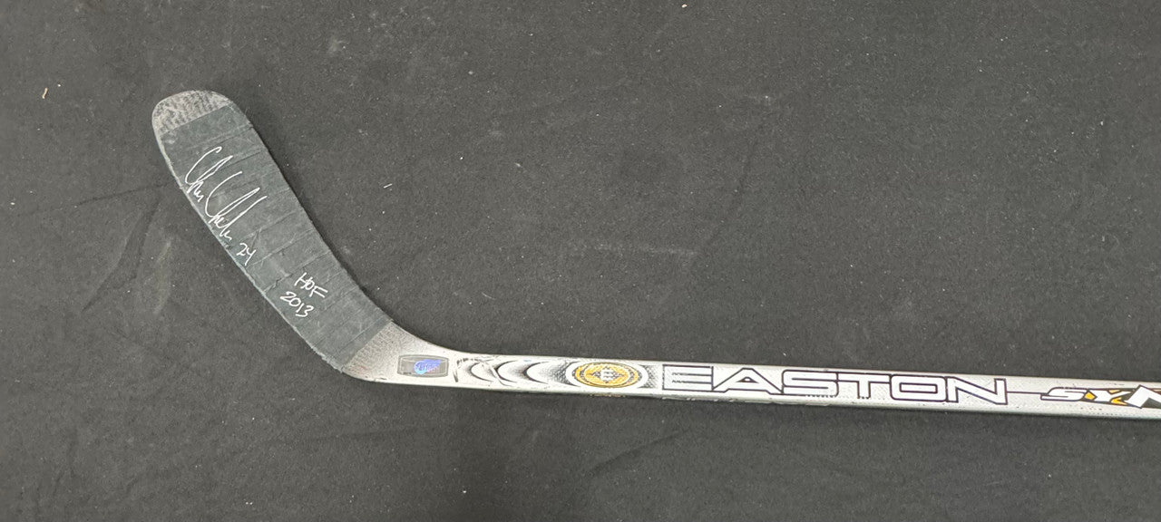 Chris Chelios Signed Autographed Game Used Hockey Stick Beckett Hockeytown
