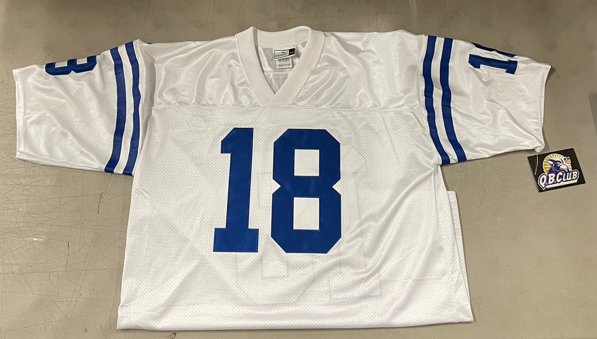 Peyton Manning Signed Autographed White Puma Jersey XL JSA