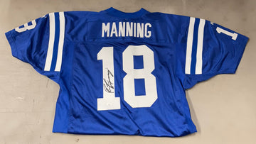 Peyton Manning Signed Autographed Blue Puma Jersey XL JSA