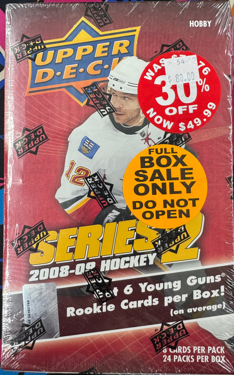 2008/09 Upper Deck Hockey Series 2 Hobby Box Factory Sealed
