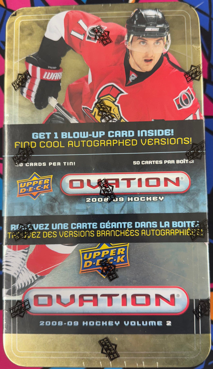 2008/09 Upper Deck Ovation Hockey Volume 2 Tin Factory Sealed