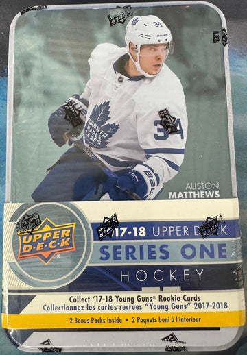 2017/18 Upper Deck Hockey Series 1 Tin Factory Sealed