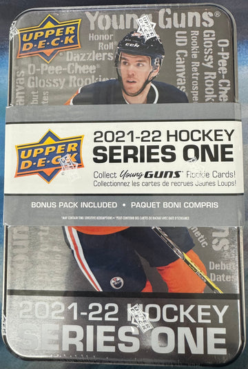 2021/22 Upper Deck Hockey Series 1 Tin Factory Sealed