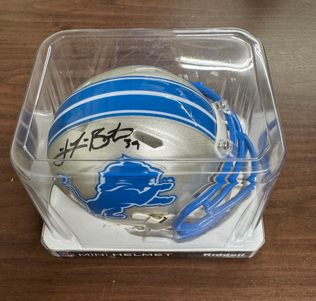 Jake Bates Signed Autographed Riddell Mini Helmet Detroit Lions JSA