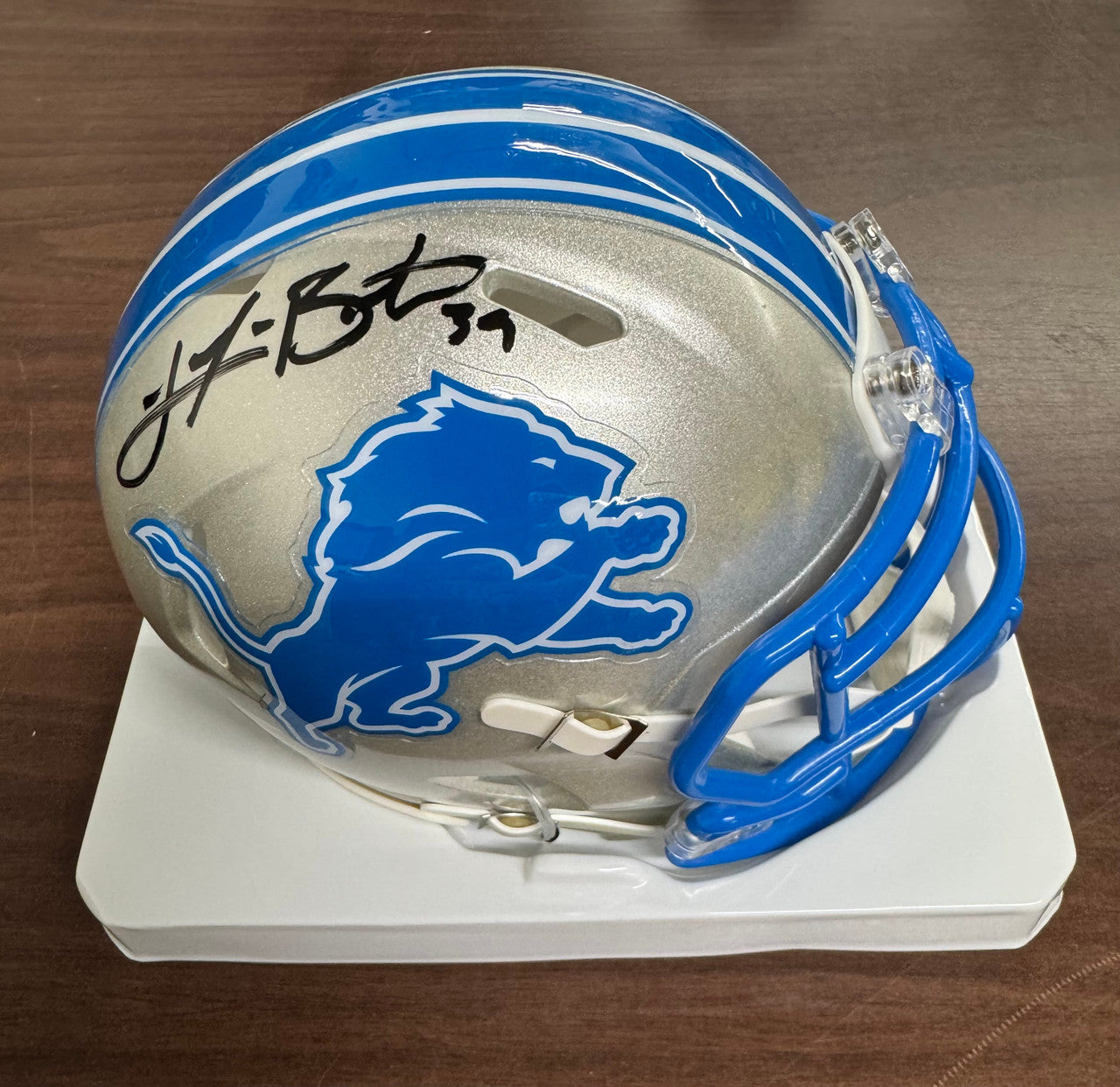 Jake Bates Signed Autographed Riddell Mini Helmet Detroit Lions JSA